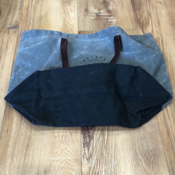 LIMITED EDITION John Varvatos Imported From Detroit Canvas Bag Leather Handles - Picture 5 of 5